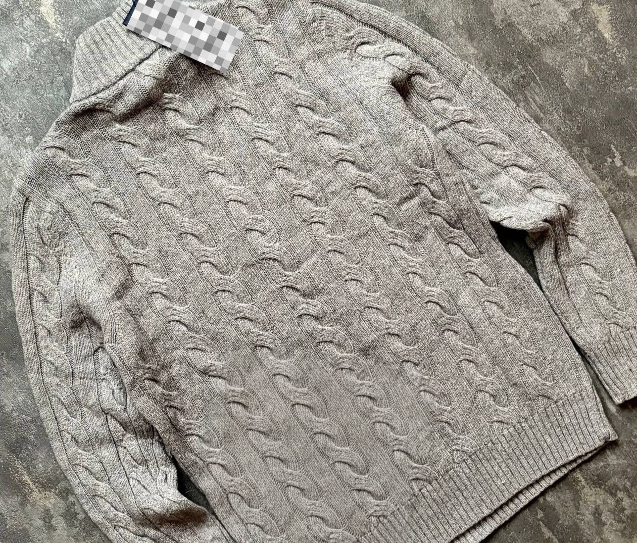 Men’s Cable-Knit Quarter-Zip Sweater