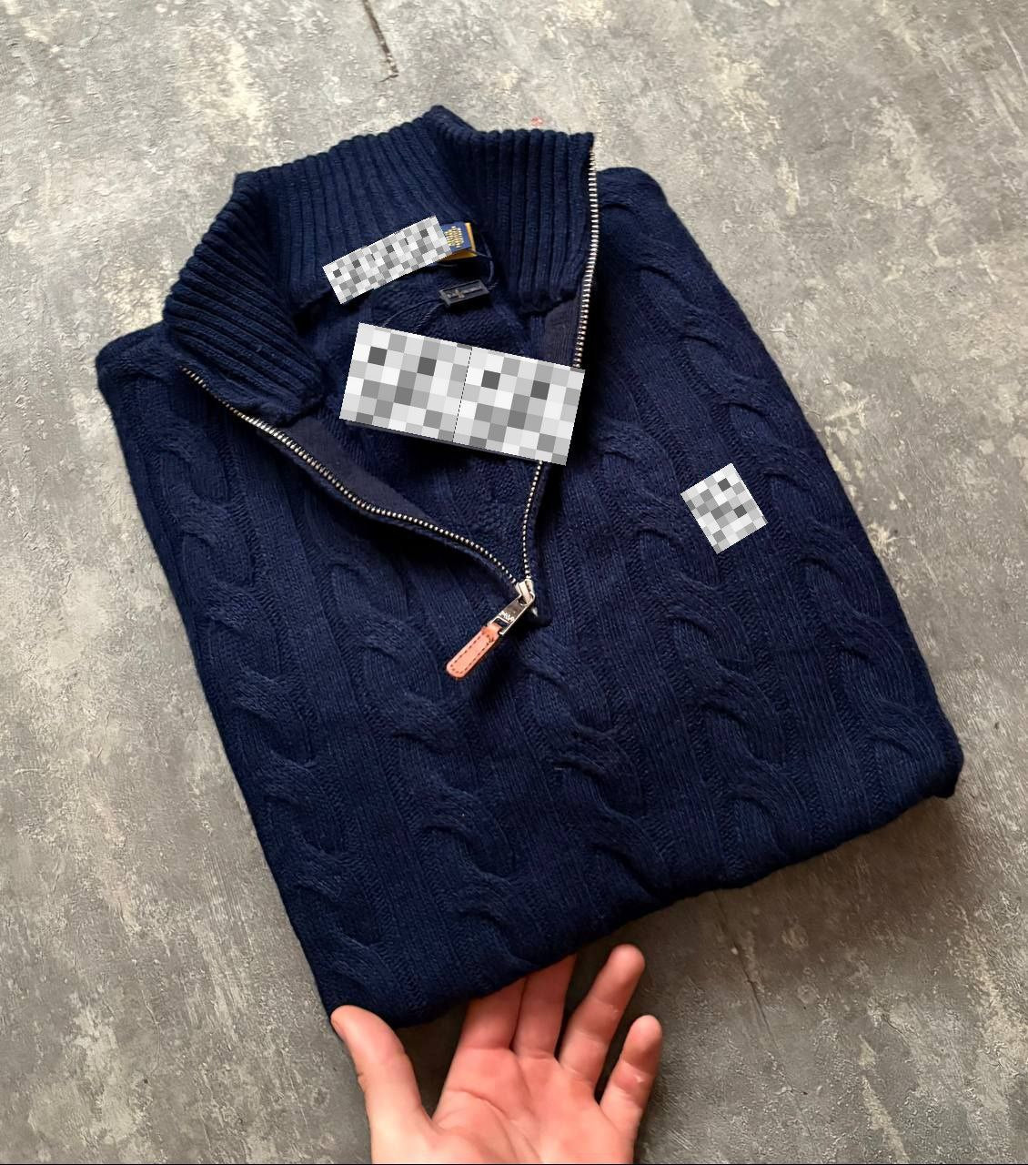 Men’s Cable-Knit Quarter-Zip Sweater