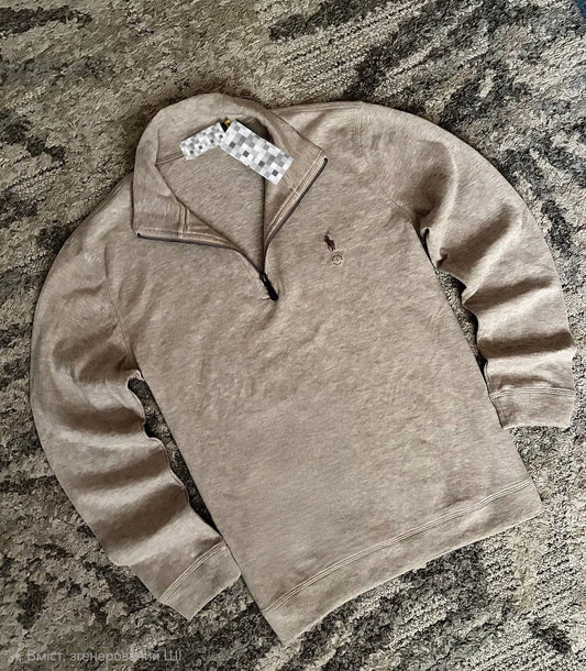 Men’s 1/4 Zip Sweatshirt – White